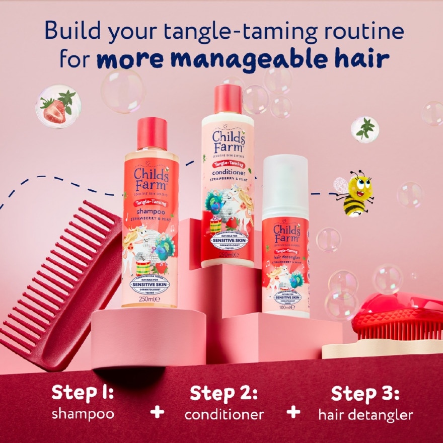 Tangle Taming Shampoo Strawberry & Mint 250ml