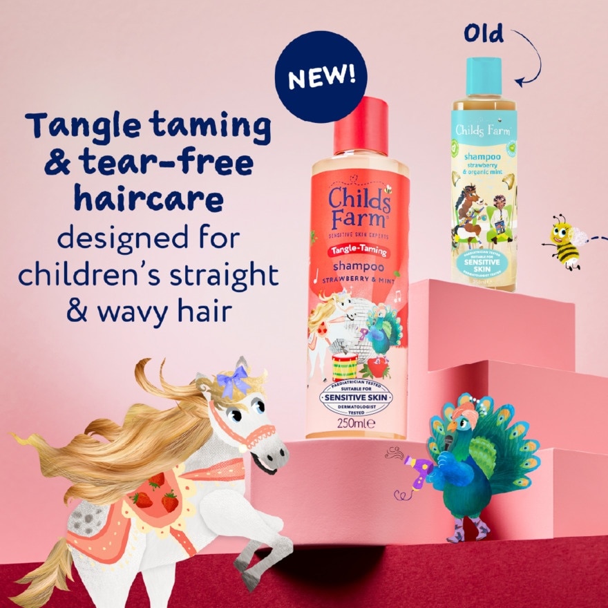 Tangle Taming Shampoo Strawberry & Mint 250ml