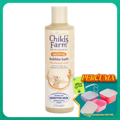CHILDS FARM - Oatderma Bubble Bath Fragrance Free 250ml