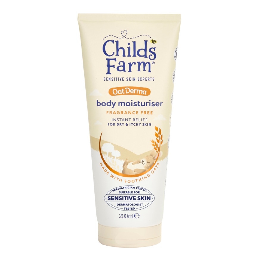 Oatderma Body Moisturiser Fragrance Free 250ml