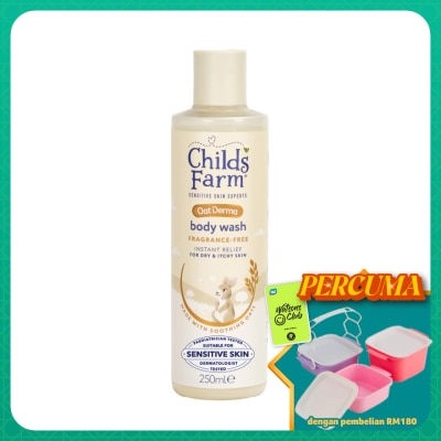 CHILDS FARM - Oatderma Body Wash Fragrance Free 250ml