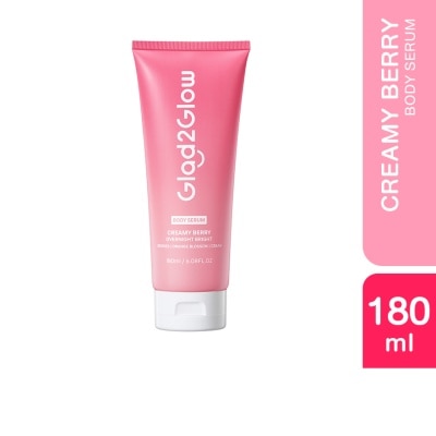 GLAD2GLOW - Creamy Berry Overnight Bright Body Serum 180ml