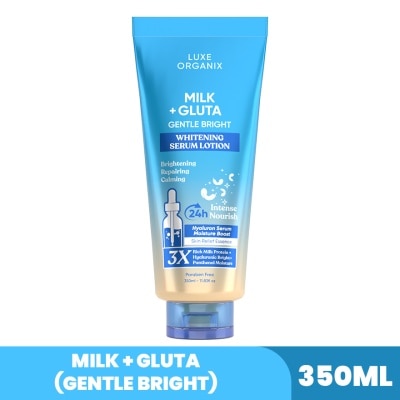 LUXE ORGANIX Milk + Gluta Whitening Serum Lotion 350ml