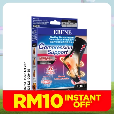 EBENE Bio-Ray Plantar Foot Sleeve 1 Pair L/XL