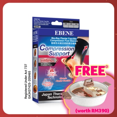 EBENE Bio-Ray Plantar Foot Sleeve 1 Pair L/XL