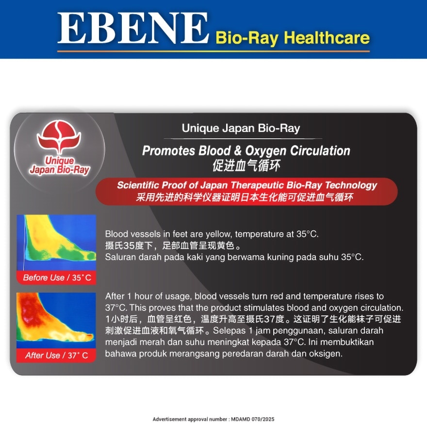 Bio-Ray Plantar Foot Sleeve 1 Pair XXL