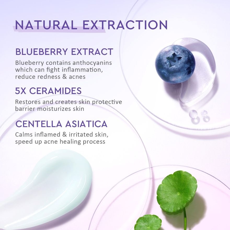 Blueberry 5% Ceramide Barrier Repair Moisturizer 100g