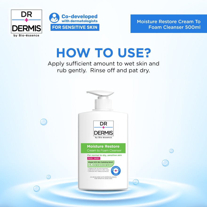 Moisture Restore Cream to Foam Cleanser 500ml image