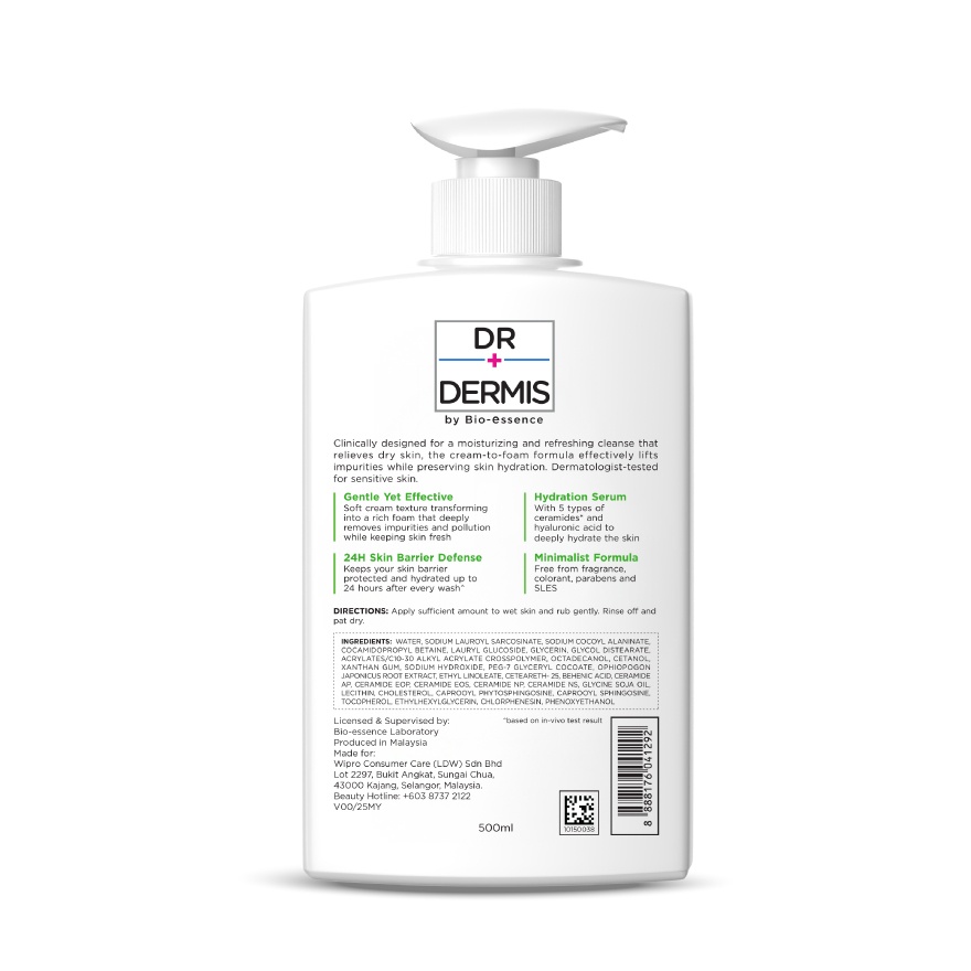 Moisture Restore Cream to Foam Cleanser 500ml image