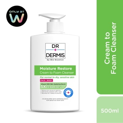 DR. DERMIS Cream to Foam Cleanser 500ml