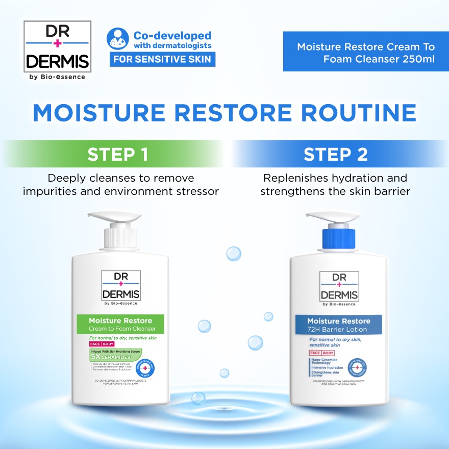 Moisture Restore Cream to Foam Cleanser 250ml image