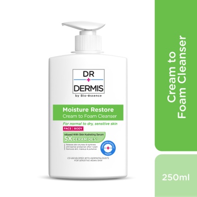 DR. DERMIS Moisture Restore Cream to Foam Cleanser 250ml image