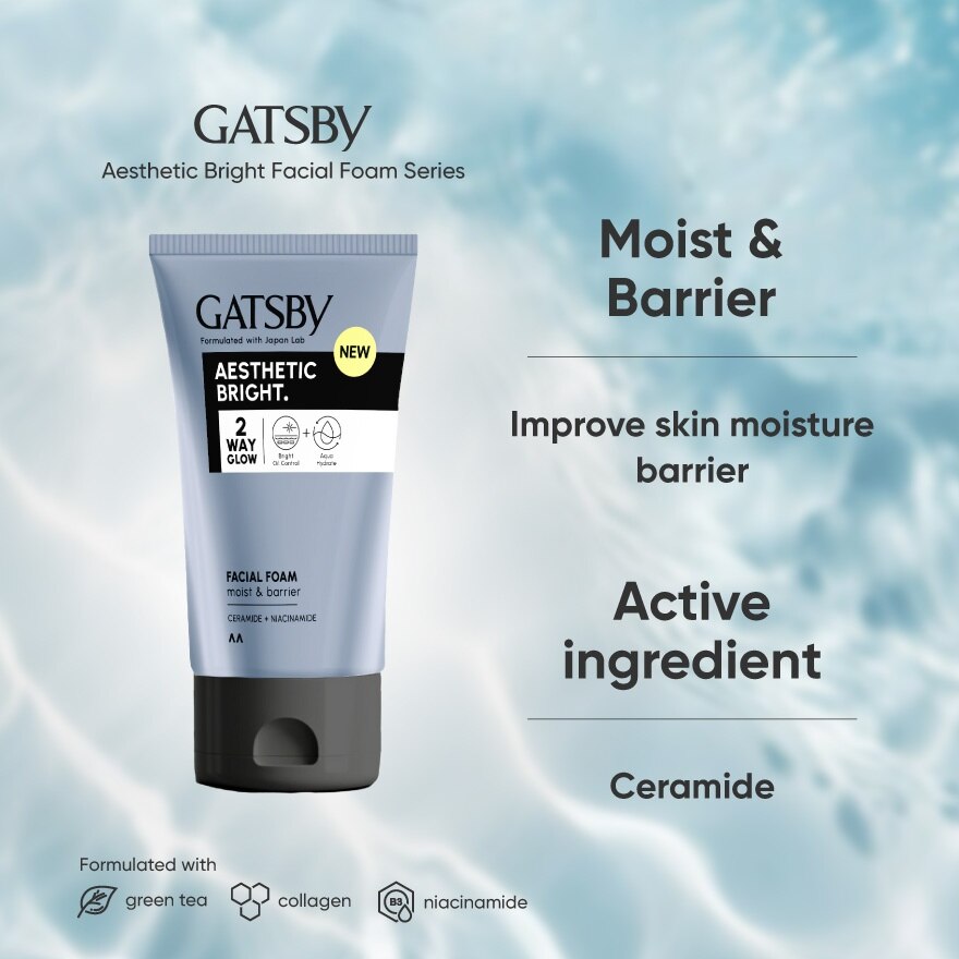 Aesthetic Bright Facial Foam Moist & Barrier 100g