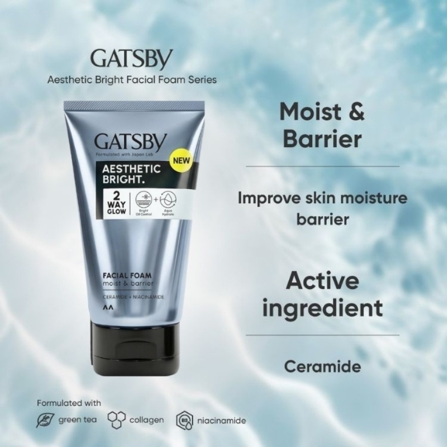 Aesthetic Bright Facial Foam Moist & Barrier 100g