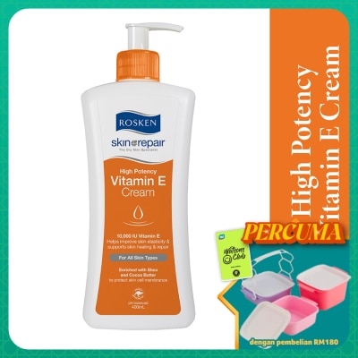 ROSKEN - High Potency Vitamin E Cream 400ml