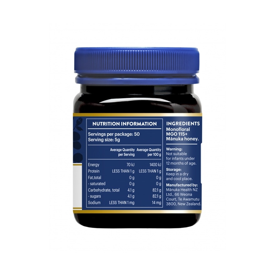 Manuka Honey Mgo 115+(UMF6+) 250g
