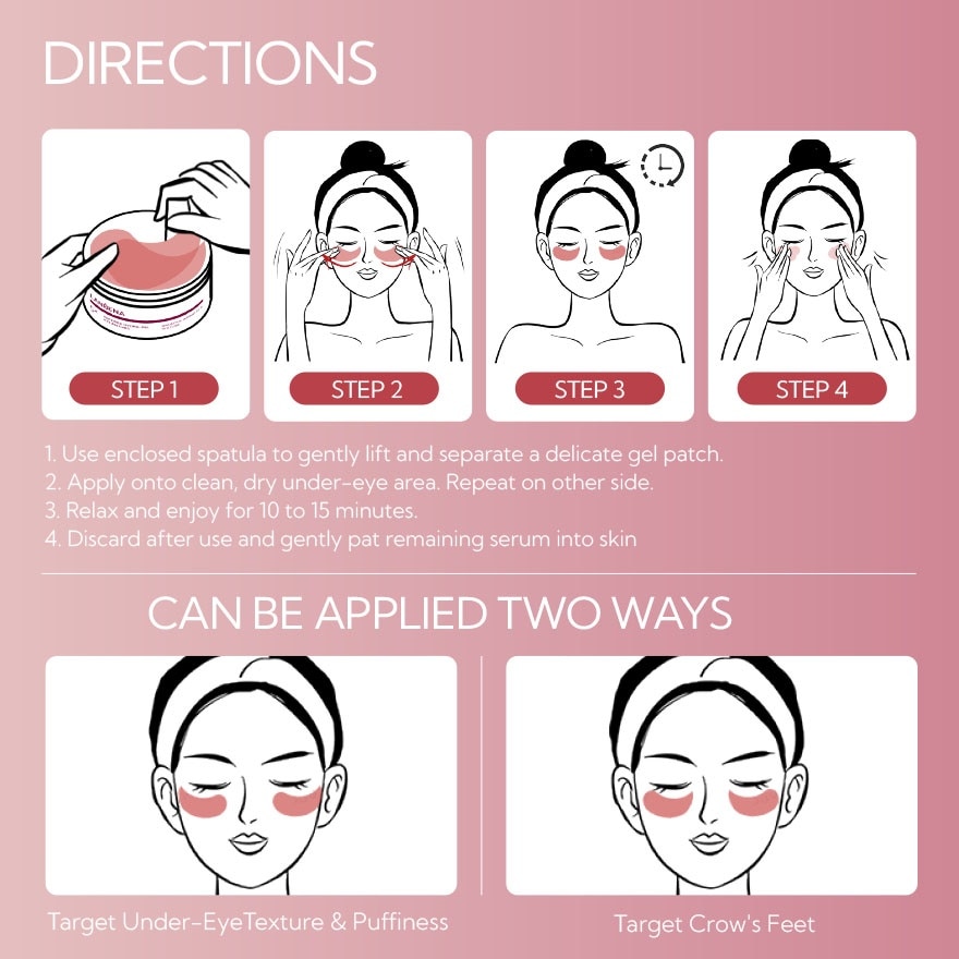 Peptides Hydra-Gel Eye Patches 60s