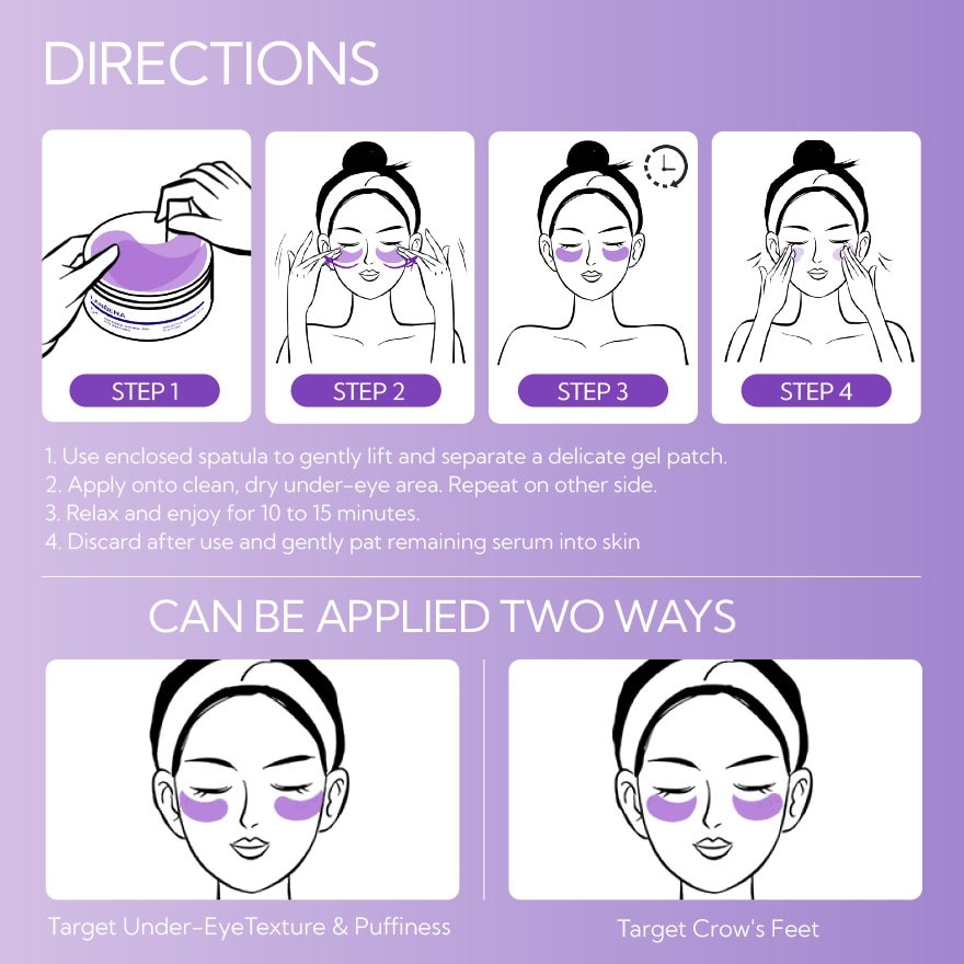 Rejuvenating Retinol Hydra-Gel Eye Patches 2s