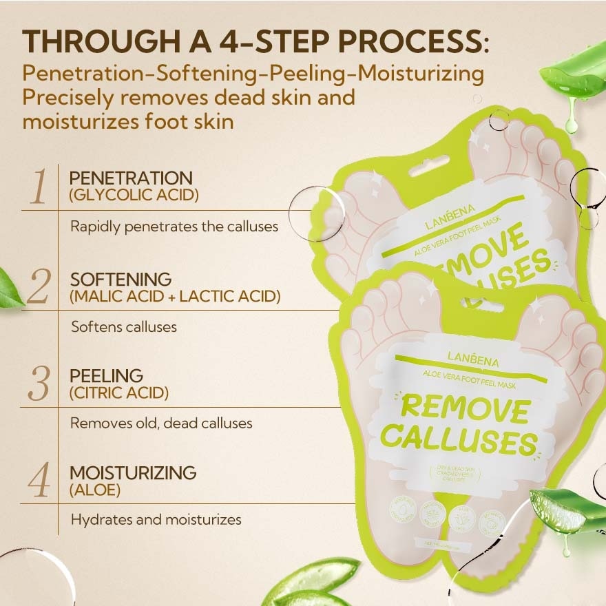 Aloe Vera Foot Peel Mask 40g