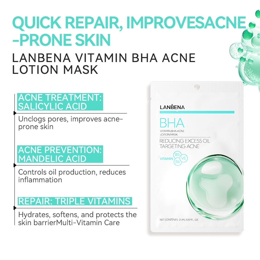 Vitamin BHA Acne Lotion Mask 25ml