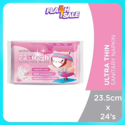 WATSONS - Ultra-Thin Sanitary Napkin with Wings 23.5cm 24's image