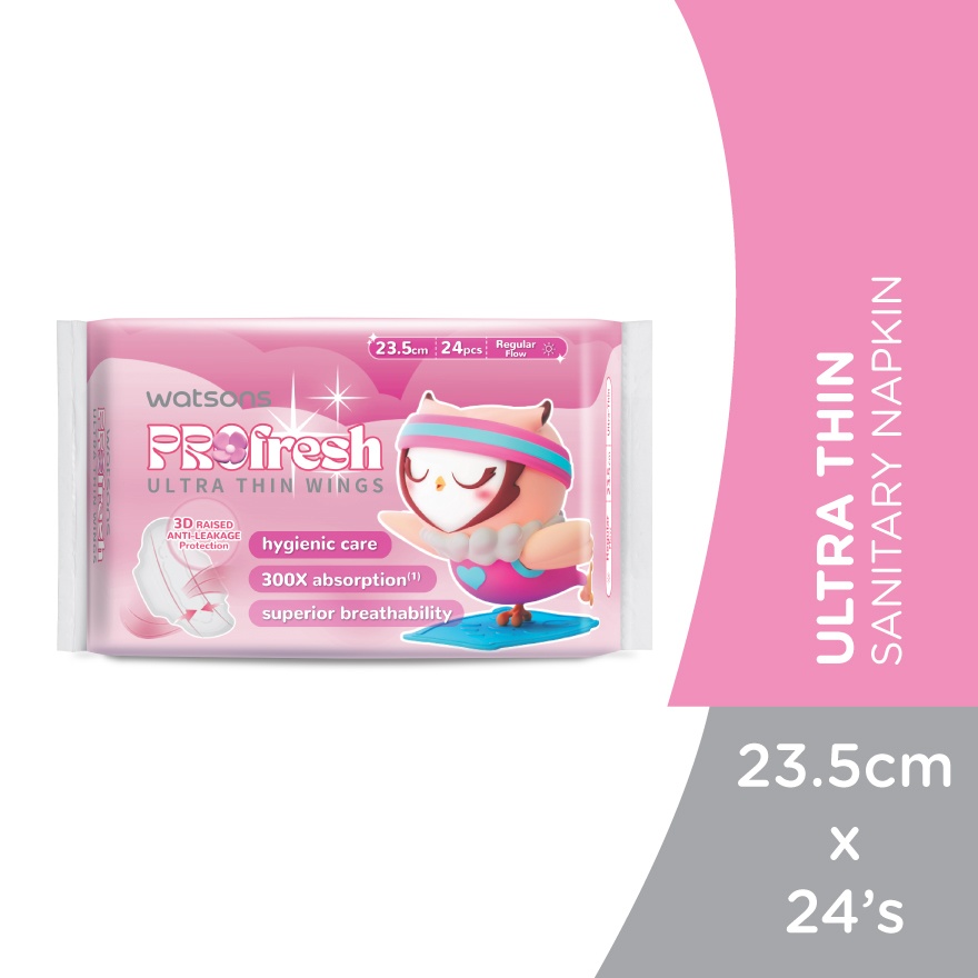 Ultra-Thin Sanitary Napkin with Wings 23.5cm 24's image