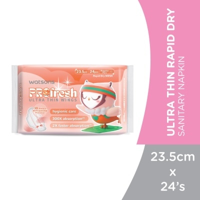 WATSONS - Ultra-Thin Soft Dry Sanitary Napkin 23.5cm 24's