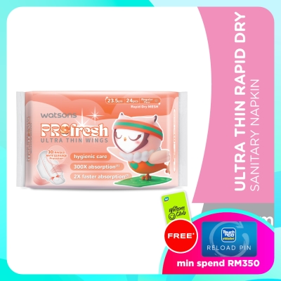 WATSONS Ultra Thin Soft Dry Sanitary Napkin 23.5cm 24's image