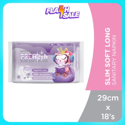 WATSONS - Slim Cottony Soft Sanitary Napkins 29cm x 18's image