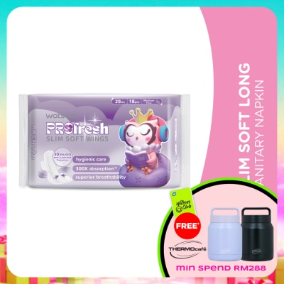 WATSONS - Slim Cottony Soft Sanitary Napkins 29cm x 18's