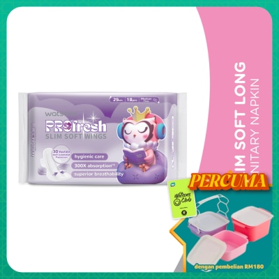 WATSONS - Slim Cottony Soft Sanitary Napkins 29cm x 18's