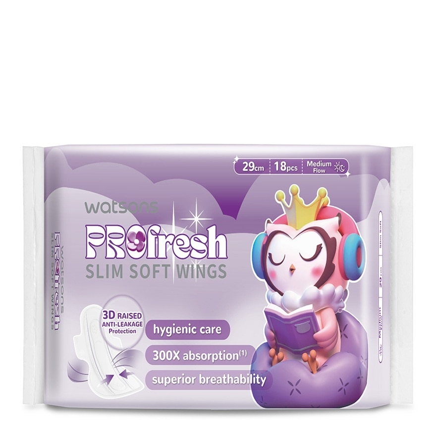 Slim Cottony Soft Sanitary Napkins 29cm x 18's