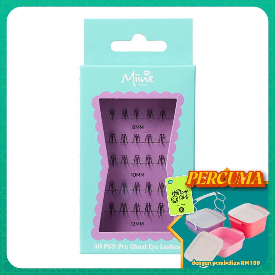 Pre-Glued Lash Clusters Light 5 30s