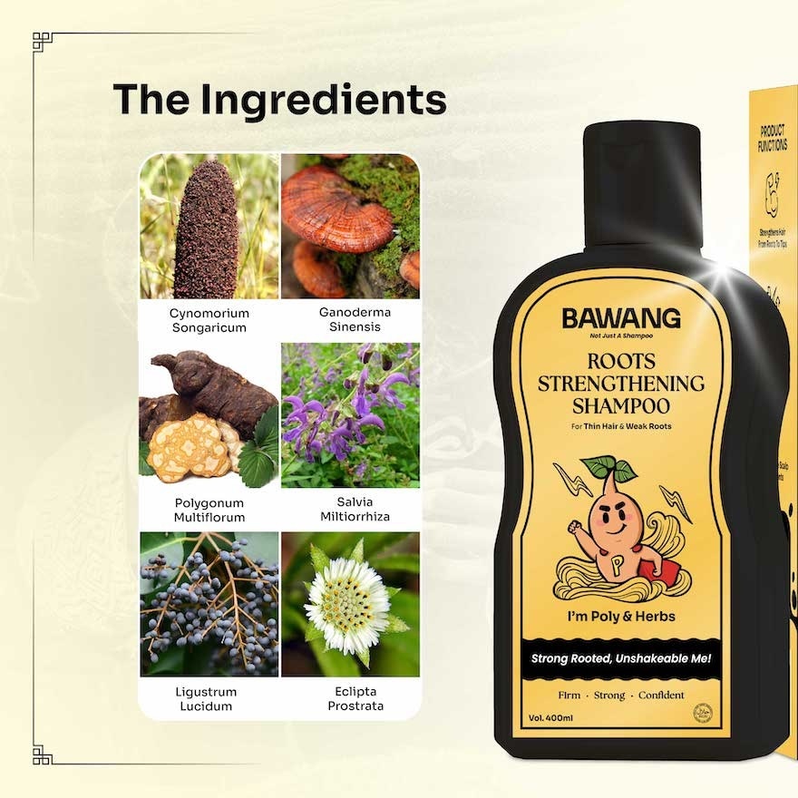 Roots Strengthening Shampoo 400ML with Chinese Herbal Formulation