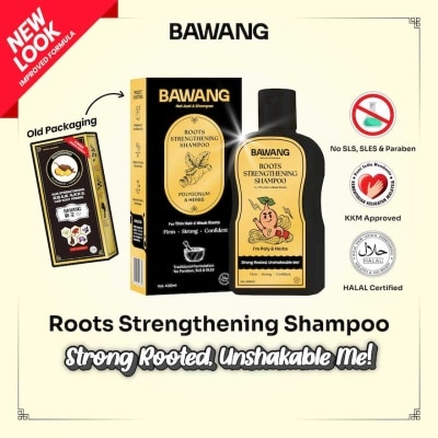 BAWANG Roots Strengthening Shampoo 400ML with Chinese Herbal Formulation