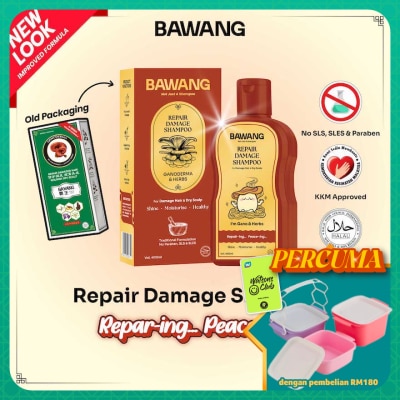 BAWANG - Repair Damage Shampoo 400ml with Chinese Herbal Formulation