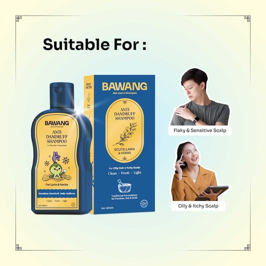 Anti Dandruff Shampoo 400ML with Chinese Herbal Formulation