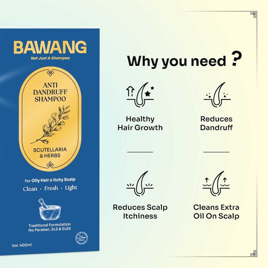 Anti Dandruff Shampoo 400ML with Chinese Herbal Formulation