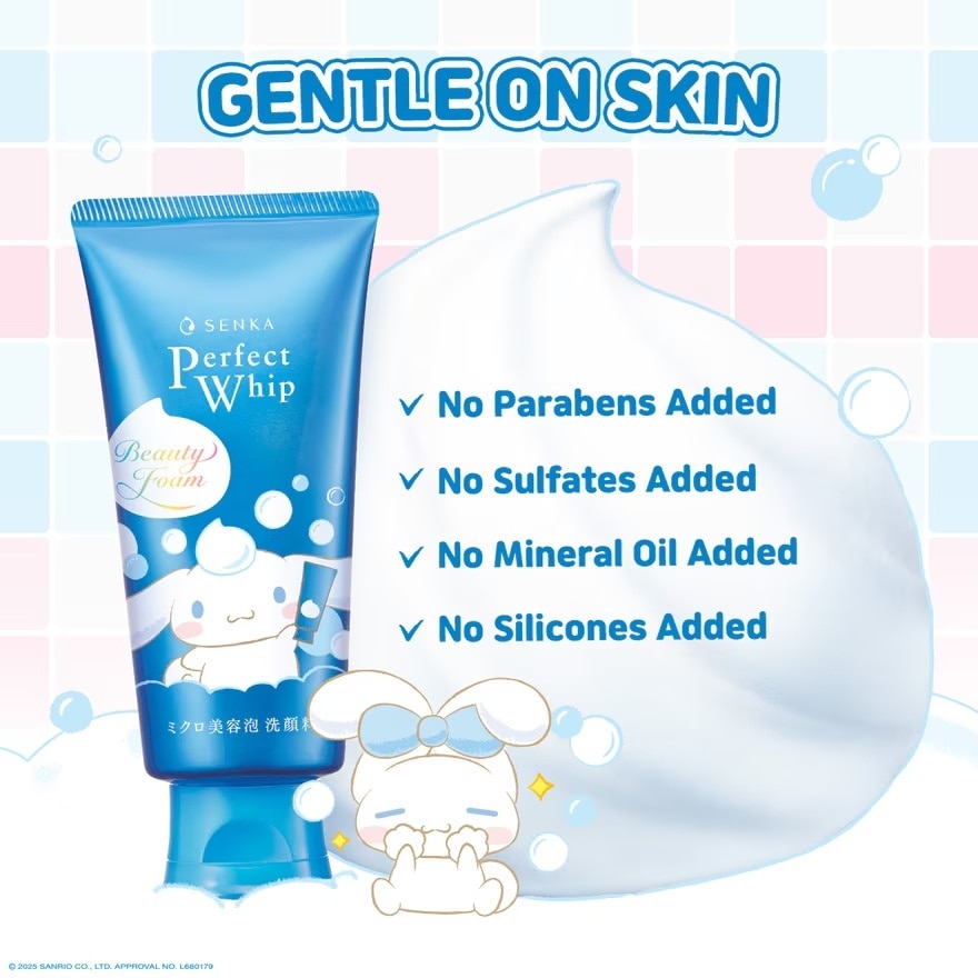 Perfect Whip Cleanser Cinnamoroll 120g