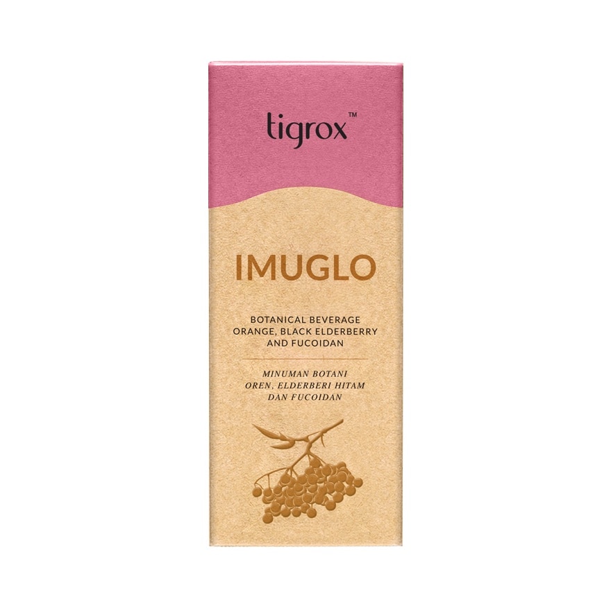 Imuglo Botanical Beverage Orange Black Elderberry And Fucoidan 20mlx7s