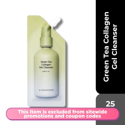 HIDEHERE - Green Tea Collagen Gel Cleanser 25ml