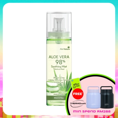 ALO NATURA - Aloe Vera 98% Soothing Mist Moisture Real 80ml