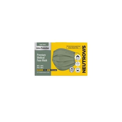 NEUTROVIS Extra Protection Premium 4-Ply Medical Face Mask Kid Sage Green 50s