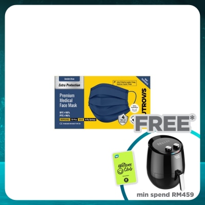 NEUTROVIS Extra Protection Premium 4-Ply Medical Face Mask Adult Denim Blue 50s