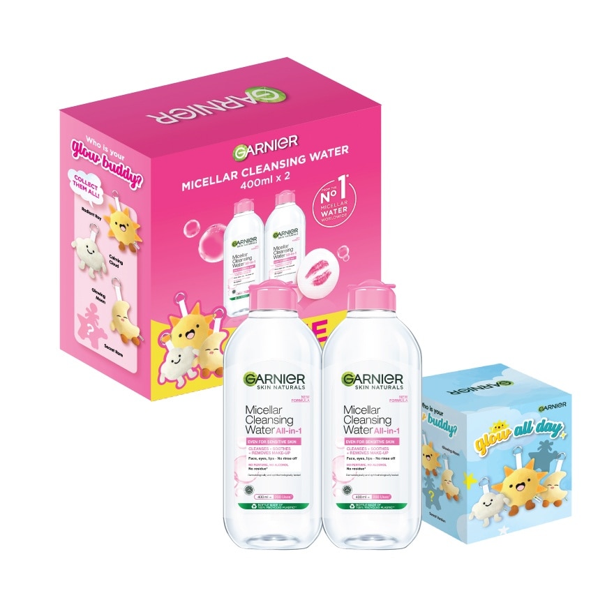 Micellar Cleansing Water Blue 400ml x2 + Blindbox