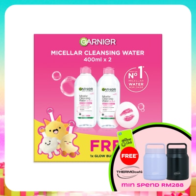 GARNIER - Micellar Cleansing Water Blue 400ml x2 + Blindbox