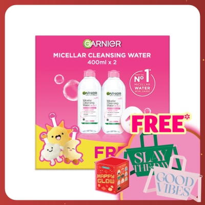 GARNIER Micellar Cleansing Water Blue 400ml x2 + Blindbox