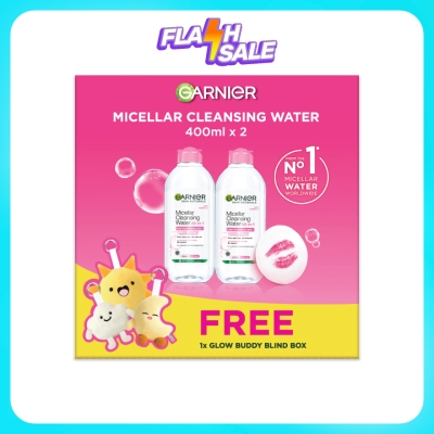 GARNIER - Micellar Cleansing Water Pink 400ml x2 + Blindbox image
