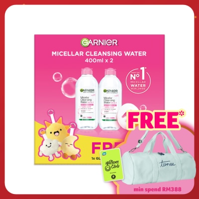 GARNIER Micellar Cleansing Water Blue 400ml x2 + Blindbox