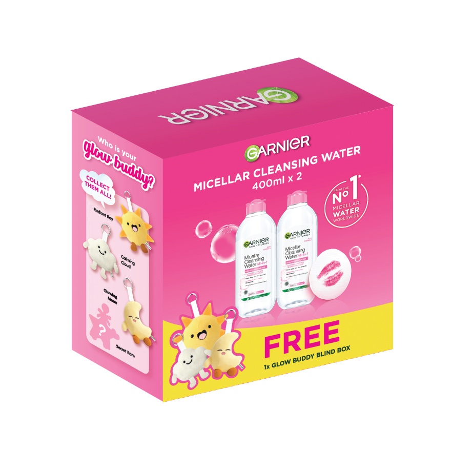 Micellar Cleansing Water Pink 400ml x2 + Blindbox